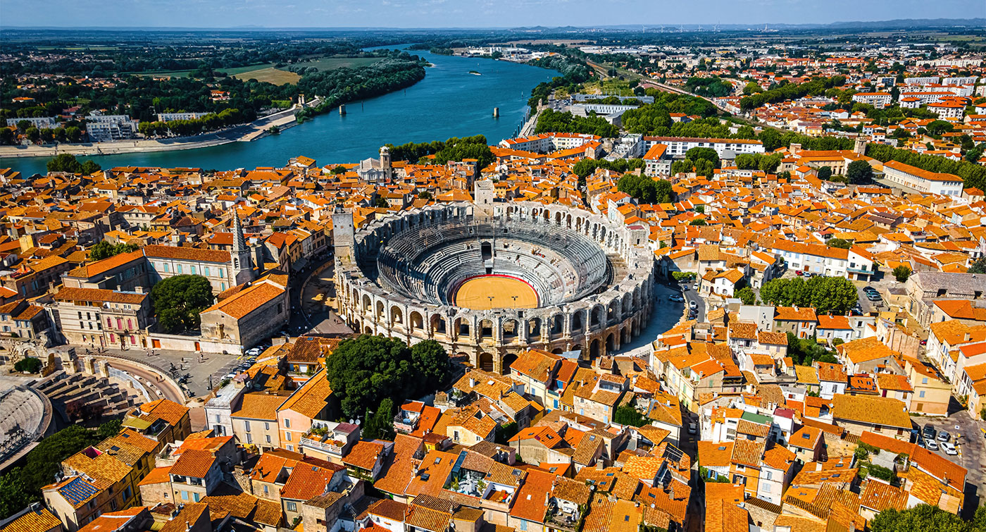 Arles vue du ciel
